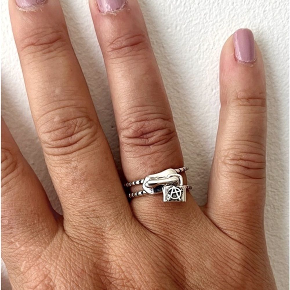The zip it ring in 925 silver